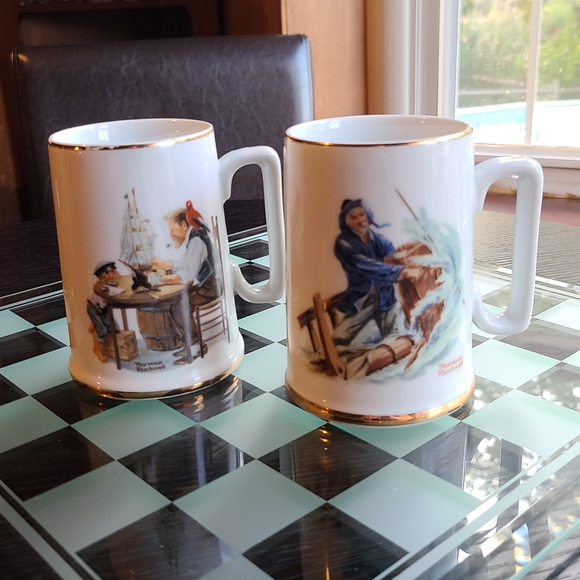 Norman Rockwell Other - Norman Rockwell Cups Muggold trim in excellent condition collectible